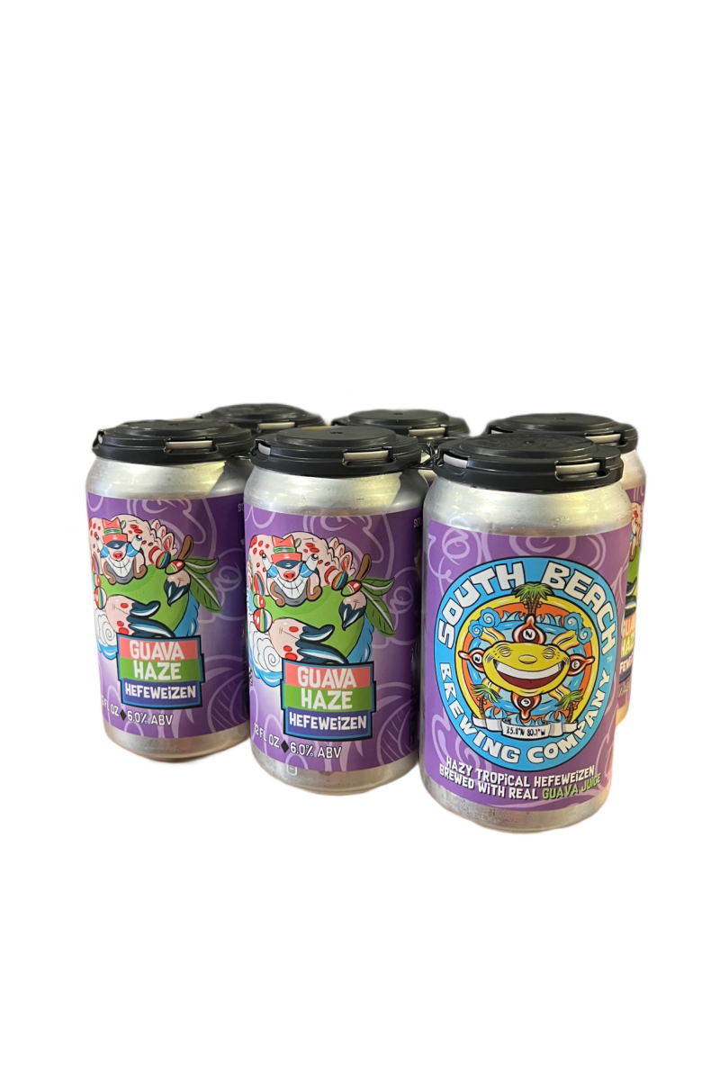 tempImageq067lx South Beach Brewing Company Guava Haze Hefeweizen 6 Pack Can 12oz