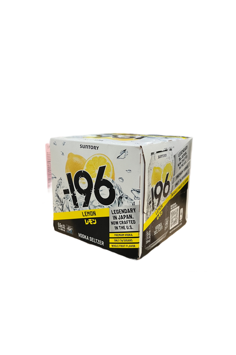 -196 Vodka Seltzer Lemon 12oz 4 Pack