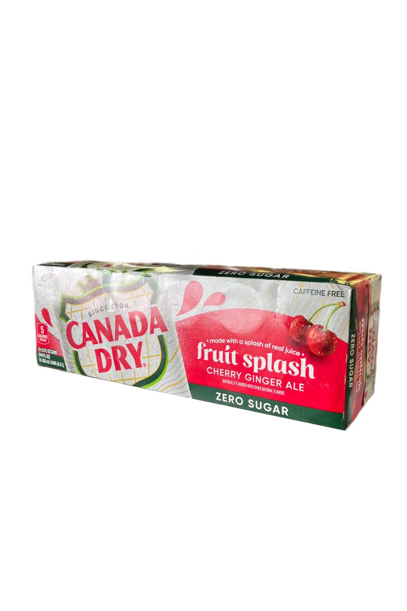 Canada Dry Fruit Splash Cherry 12 Pack Can 12oz